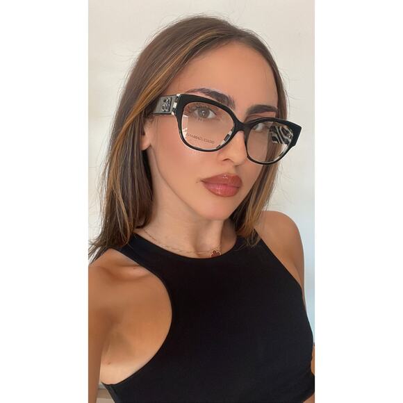 NEW Dolce Gabbana DG3377 Black Zebra Cat Eyeglasses Frames - Picture 8 of 8